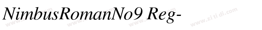 NimbusRomanNo9 Reg字体转换
